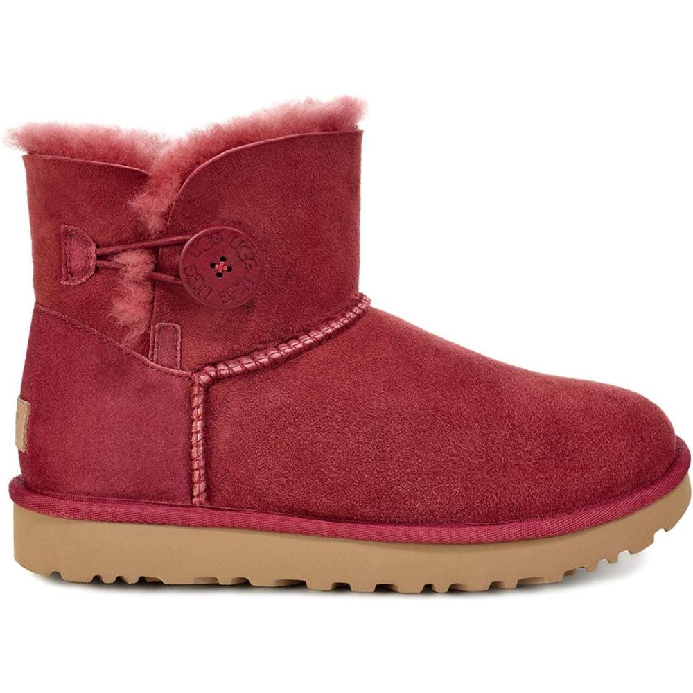 imageUGG Womens Mini Bailey Button II BootRedwood