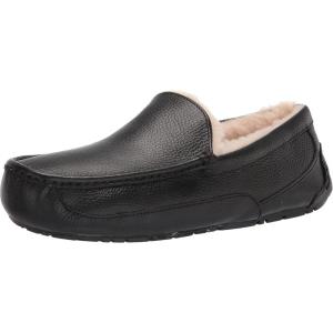 UGG Men’s Ascot Slipper(Black Leather)