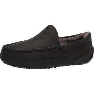 UGG Men’s Ascot Slipper(Black Matte Leather)