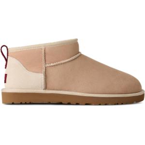 UGG Men’s Classic Ultra MINI Fashion Boot(Driftwood/Biking Red)