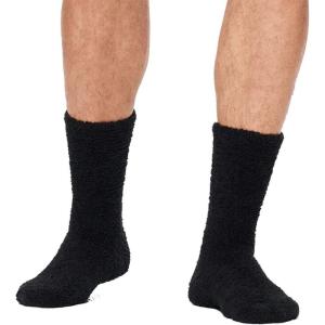 UGG Men’s Fincher Ultra Cozy Crew Sock(Black)
