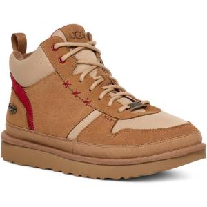 UGG Men’s Highland Hi Heritage Sneakers(Chestnut/Sand/Dark Cherry)