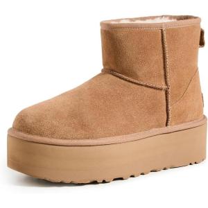 UGG Women’s Classic Mini Platform Boots(Chestnut)