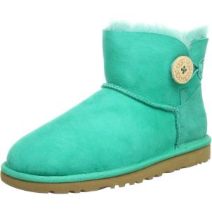 UGG Women’s Mini Bailey Button II Boot(Green Grün Jade)
