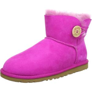 UGG Women’s Mini Bailey Button II Boot(Pink Pink Raspberry Sorbet Rsps)