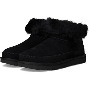 UGG womens Classic Ultra Mini Chalet(Black)