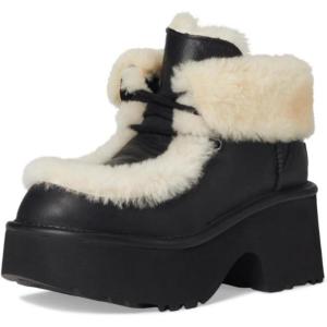 UGG womens Esmee Leather Lace Up(Black)