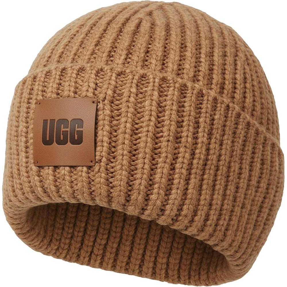 imageUGG Mens Chunky Rib BeanieCamel
