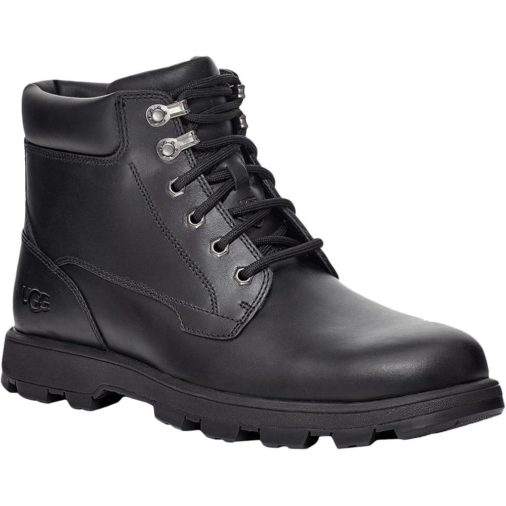 imageUGG Mens Emmett Boot Mid SnowBlack Leather