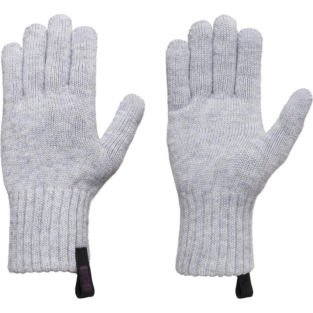 imageUGG Mens Lightweight Touchscreen Gloves  Soft and Warm Winter GlovesLight Grey