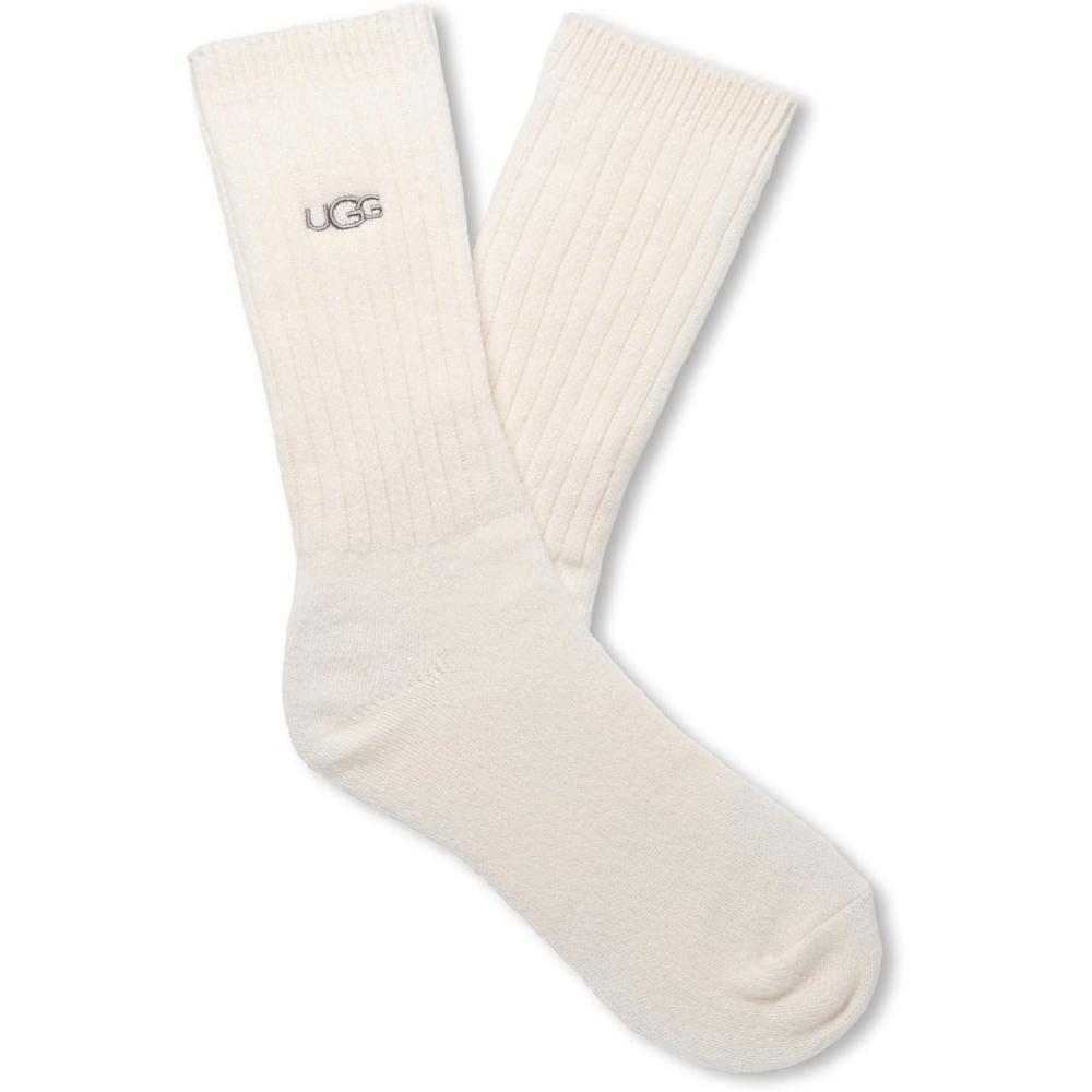 imageUGG Mens Trey Rib Knit Crew Sock White OS
