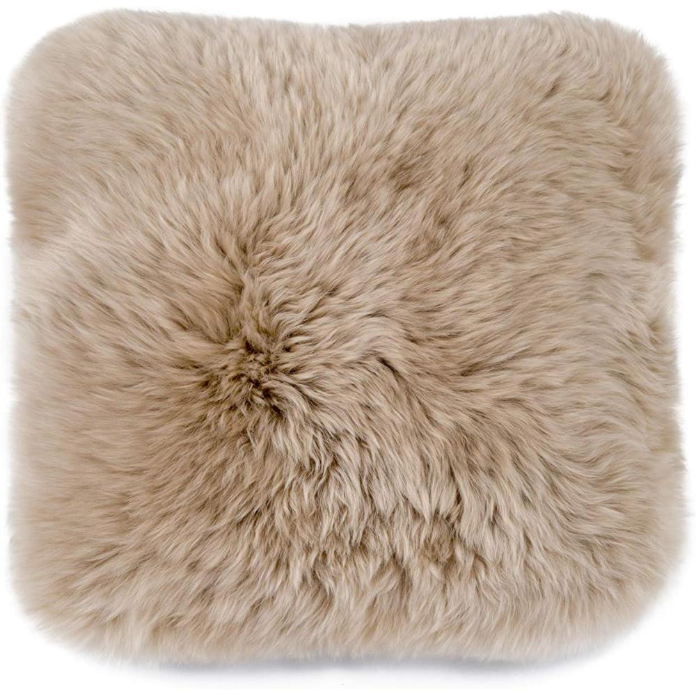 imageUGG Sheepskin Decorative Throw Luxury Hotel Style Pillows Square Sand