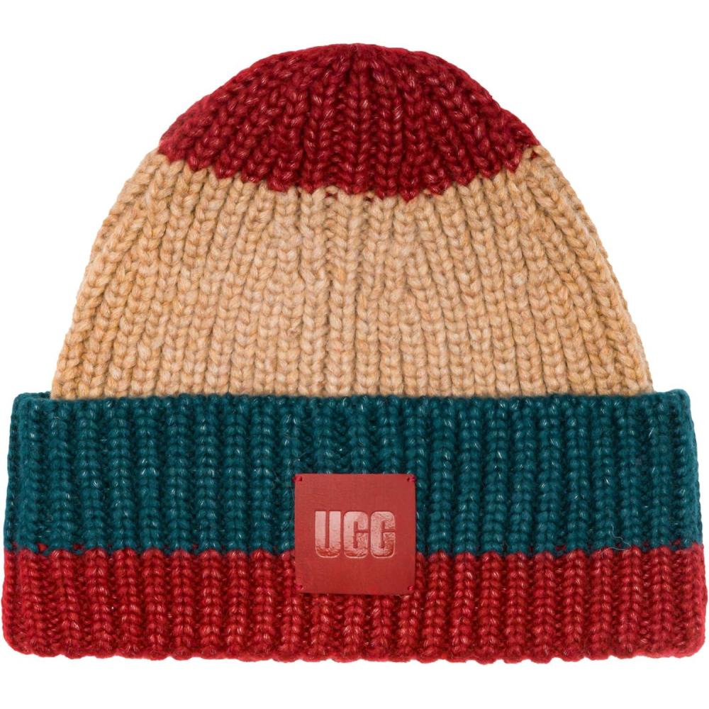 imageUGG Unisex Adult Chunky Space Dye BeanieDark Cherry Multi