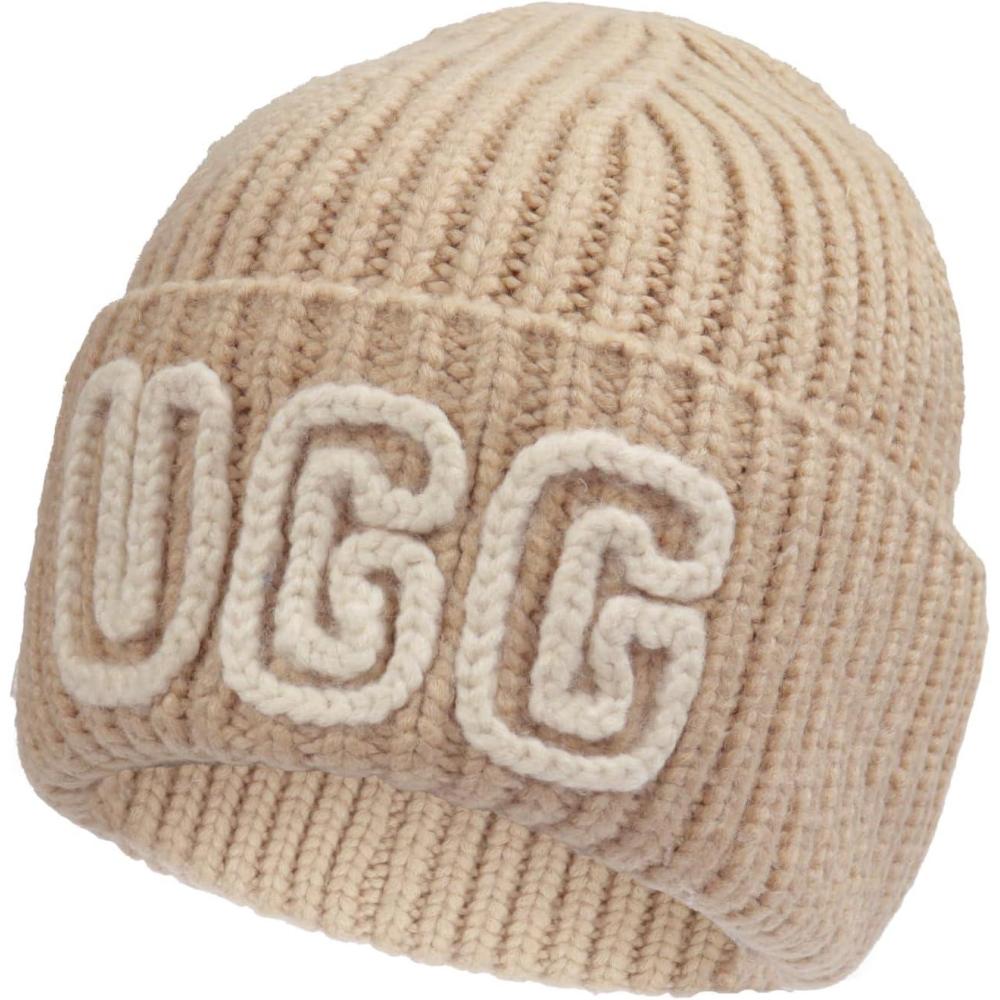 imageUGG Womens Chunky Crafted Rib BeanieWhite Pepper