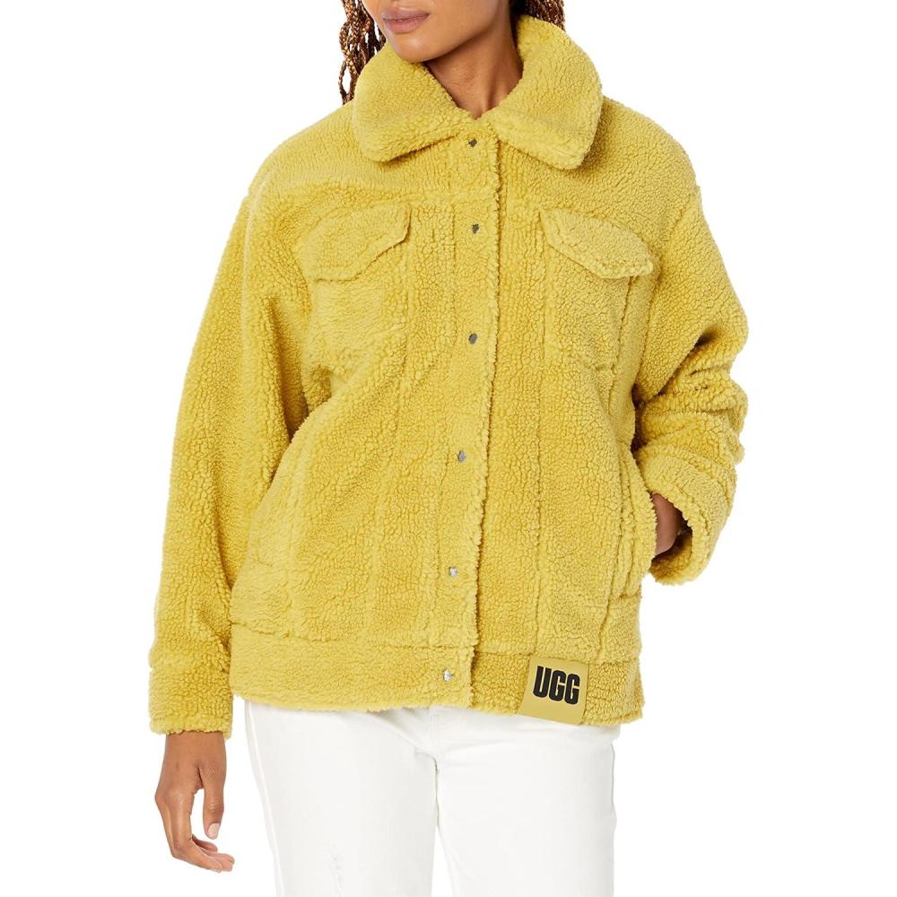 imageUGG Womens Frankie Sherpa Trucker JacketSea Kelp