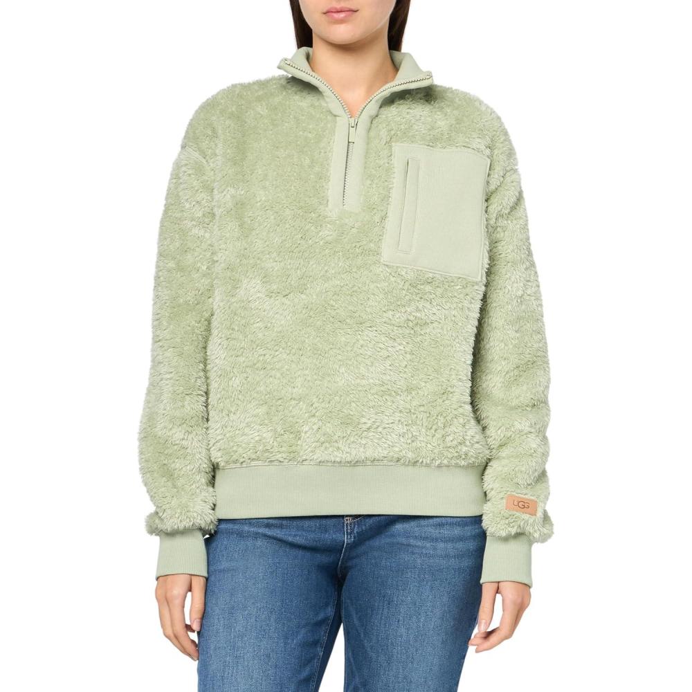 imageUGG Womens Janeann Half ZipGrassland