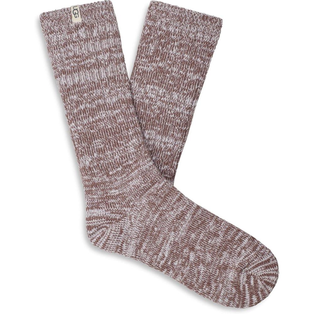 imageUGG Womens Rib Knit Slouchy Crew SockAllspice