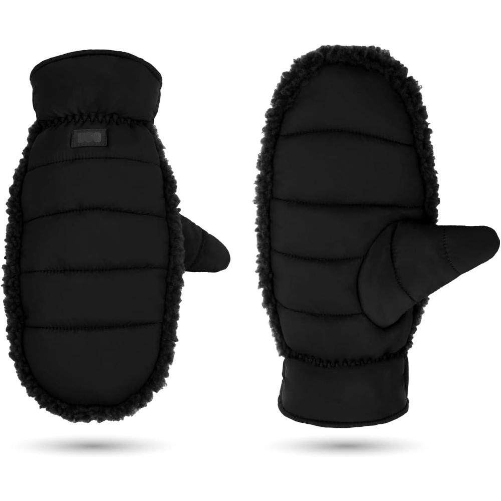 imageUGG womens Aw Uggfluff MittenBlack