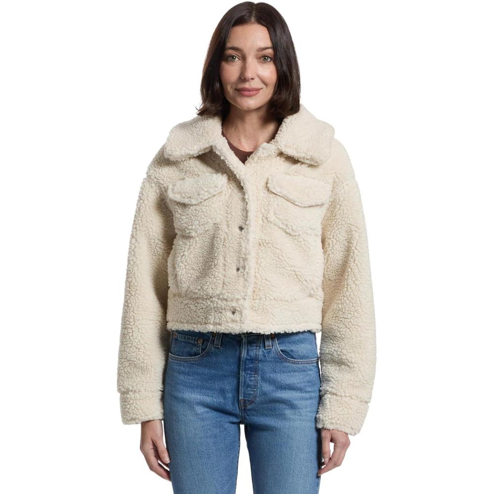 imageUGG womens Frankie Short Trucker JacketNatural Ii