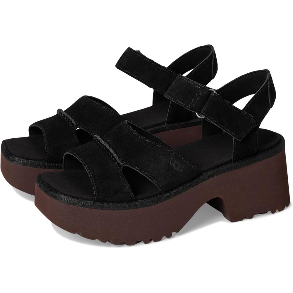 imageUGG womens New Heights Ankle StrapBlack