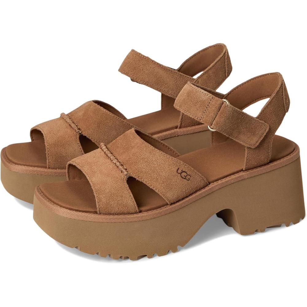 imageUGG womens New Heights Ankle StrapChestnut