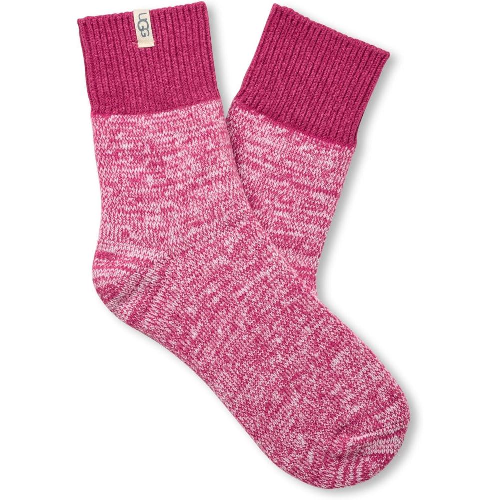 imageUGG womens Rib Knit Slouchy QuarterChroma Pink
