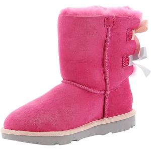 UGG Kids’ Bailey Bow II Boot(Pink Azalea/Icelandic Blue)