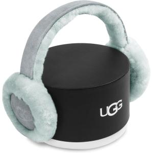 UGG Kids Earmuff with Plush Sheepskin Comfort, Snug Fit Headband – Minimalist Embroidered Logo – Warm Cold Weather Wear(Grey Mist)