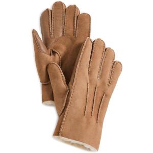 UGG Men M Contrast Sheepskin Glove(Chestnut Brown)