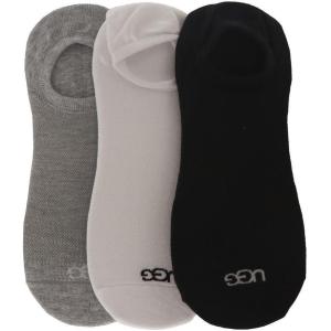 UGG Men’s Oliver No Show 3Socks(White / Grey / Black)