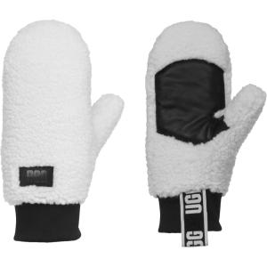 UGG Women Uggfluff Mitten With Logo Tape(Nimbus)