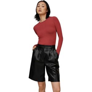 UGG Womens Aidelene Long Sleeve Tee(Rubious)