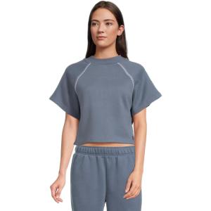 UGG Womens Classic Short Sleeve Crewneck(Desert Blue)