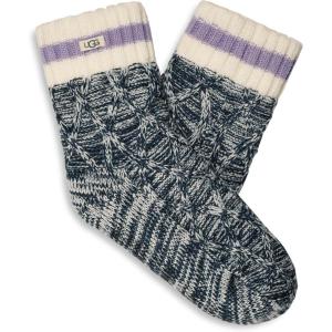 UGG Women’s Deedee Fleece Lined Quarter Socks(Midnight / Wild Indigo)