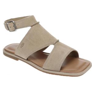 UGG Women’s Delray Flat Sandal(Mustard Seed Suede)