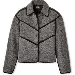UGG Womens Ellison Uggfluff Shell Jacket(Charcoal Heather)