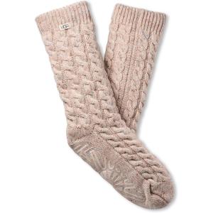 UGG Womens Elowyn Cable Knit Fleece Lined(Cream Confetti)