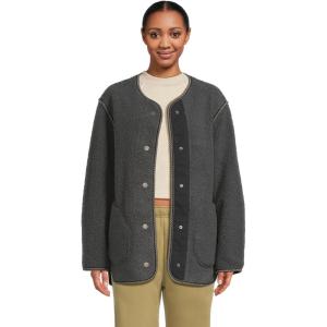 UGG Womens Emmersyn Uggbraid Jacket(Dark Ash)