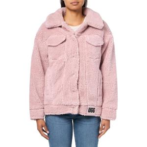 UGG Women’s Frankie Sherpa Trucker Jacket(Ashen Rose)