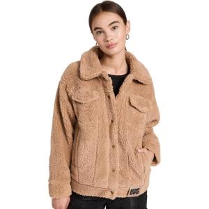 UGG Women’s Frankie Sherpa Trucker Jacket(Camel)