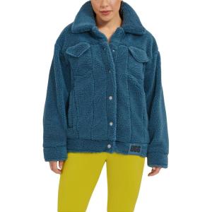 UGG Women’s Frankie Sherpa Trucker Jacket(Honor Blue)