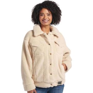 UGG Women’s Frankie Sherpa Trucker Jacket(Natural Ii)