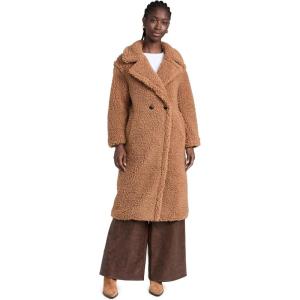 UGG Women’s Gertrude Long Teddy Coat(Chestnut)