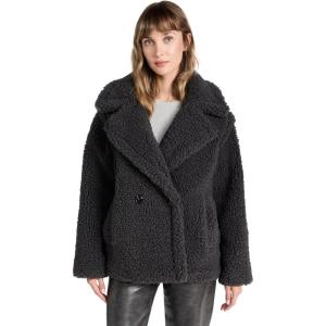 UGG Women’s Gertrude Short Teddy Coat(Ink)
