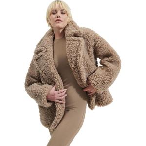 UGG Women’s Gertrude Short Teddy Coat(Putty)
