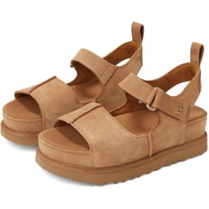 UGG Women’s Goldenstar Hi Sandal(Chestnut Suede)