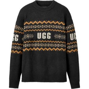 UGG Womens Kaelan Uggisle Sweater(Black Multi)