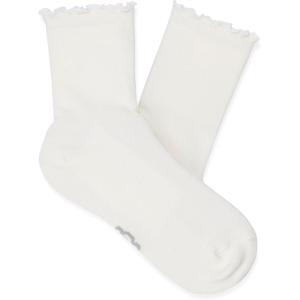 UGG Women’s Karsyn Lettuce Edge Sock(White)