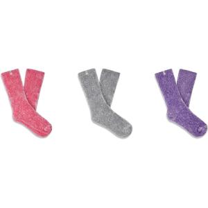 UGG Women’s Leda Sparkle 3 Pack Socks(Pink Meadow / Metal Grey / Wild Indigo)