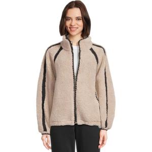 UGG Women’s Nikia Crochet Uggfluff Jacket(Putty)